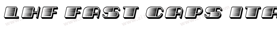 LHF Fast Caps Italic字体转换